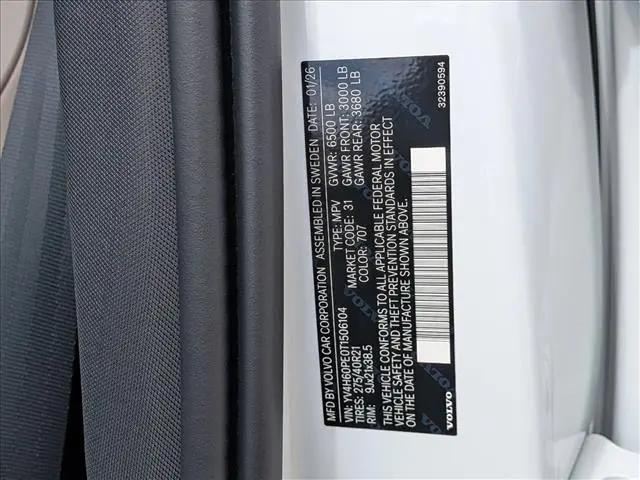 2026 Volvo XC90 Plug-In Hybrid Plus, T8 AWD, Electric/Gasoline, Bright, 7 Seats