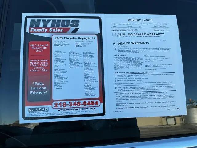 2023 Chrysler Voyager LX