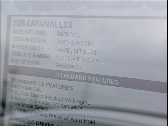 2026 Kia Carnival MPV LXS
