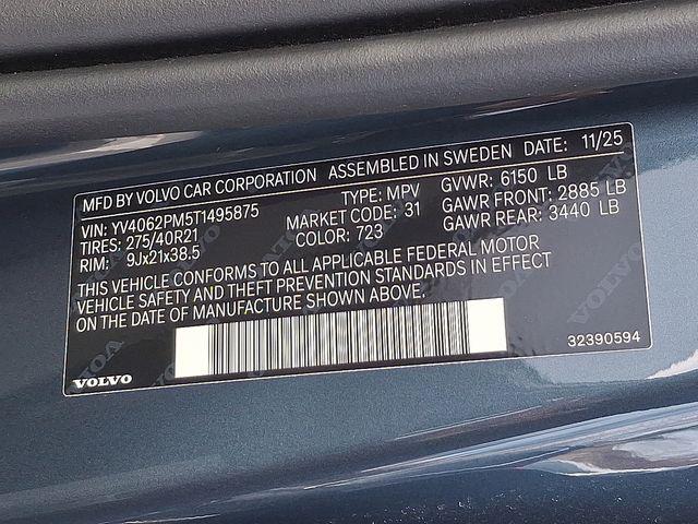 2026 Volvo XC90 Ultra Dark Theme, B6 AWD Gas (mild hybrid), Gasoline, 7 Seats