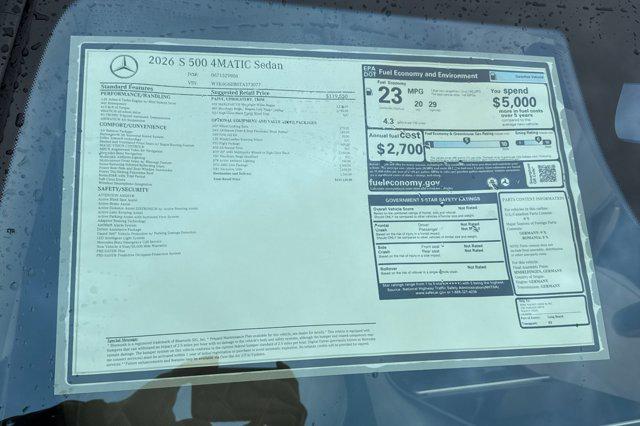 2026 Mercedes-Benz 500 4MATIC
