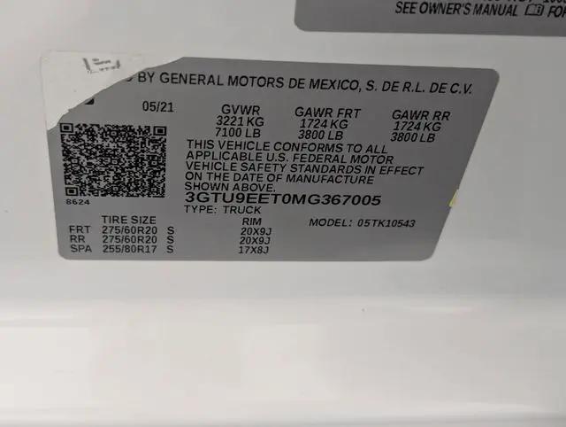 2021 GMC Sierra 1500 4WD Crew Cab Short Box AT4