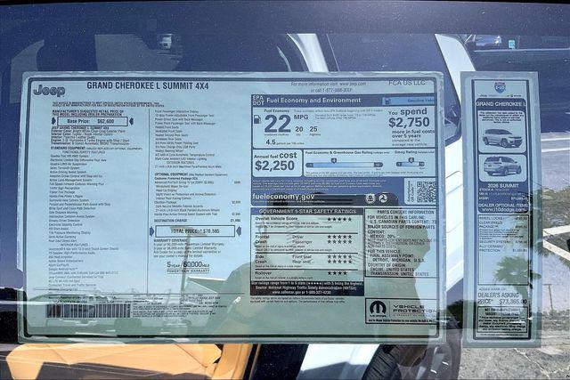 2026 Jeep Grand Cherokee Summit 4x4