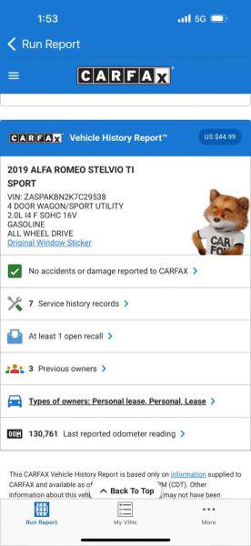 2019 Alfa Romeo Stelvio Ti Sport AWD