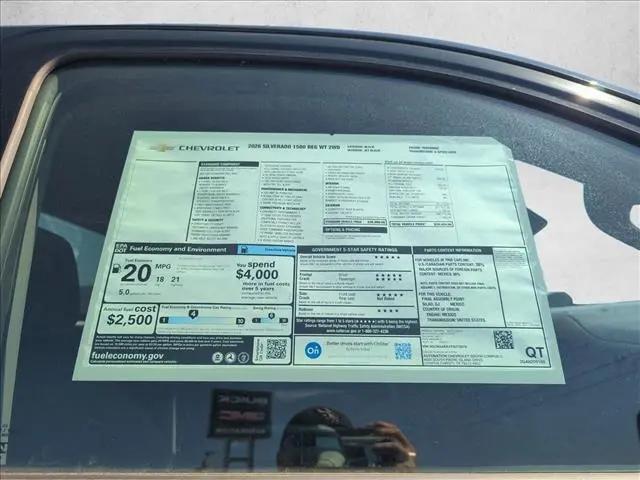 2026 Chevrolet Silverado 1500 2WD Regular Cab Standard Bed WT