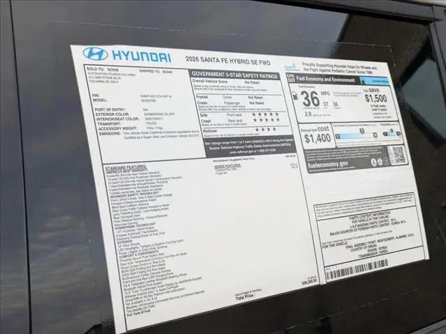 2026 Hyundai Santa Fe Hybrid SE