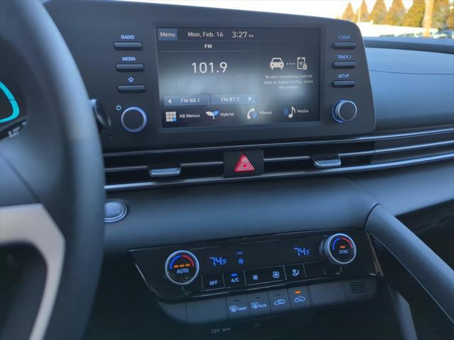2026 Hyundai Elantra Hybrid Blue