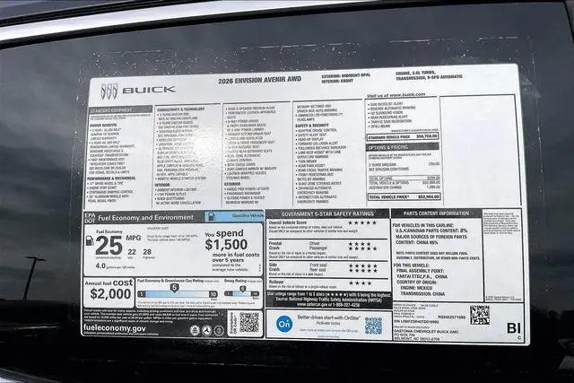 2026 Buick Envision Avenir AWD