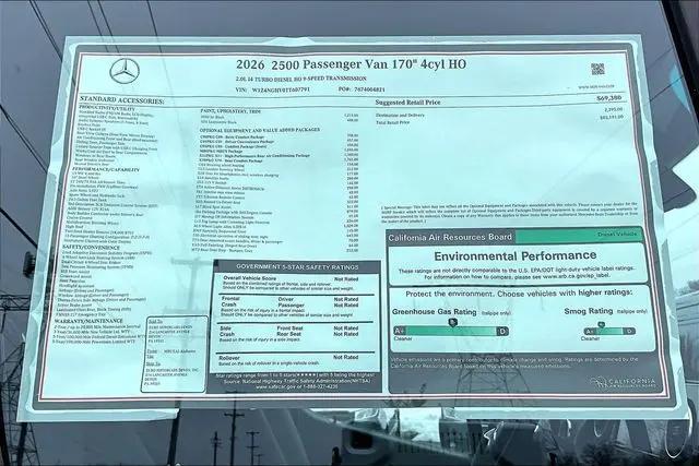 2026 Mercedes-Benz Sprinter 2500 High Roof 4-Cyl Diesel HO