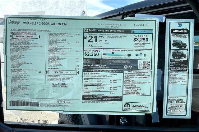 2026 Jeep Wrangler Willys