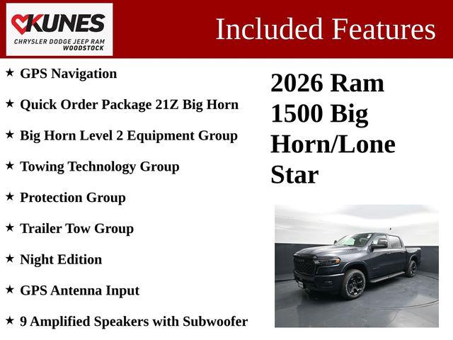 2026 RAM Ram 1500 RAM 1500 BIG HORN CREW CAB 4X4 57 BOX