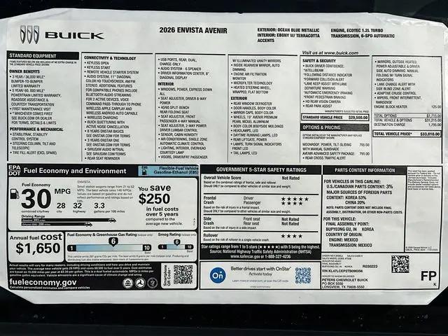 2026 Buick NV Avenir FWD