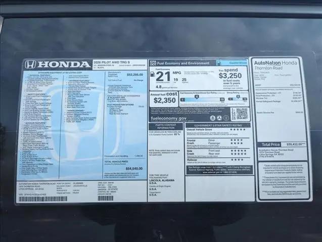 2026 Honda Pilot Touring