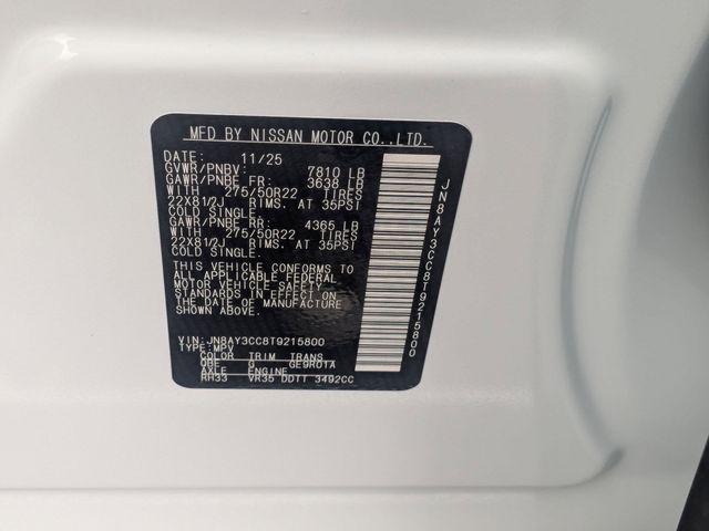 2026 Nissan Armada Platinum Reserve