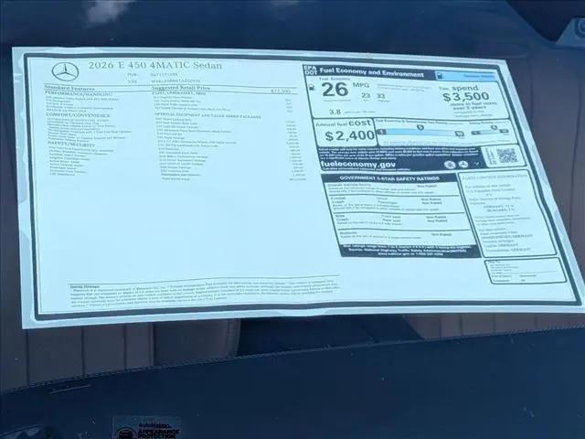 2026 Mercedes-Benz E 450 4MATIC