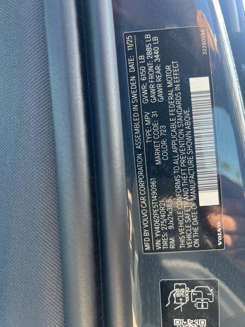 2026 Volvo XC90 Plus, B6 AWD Gas (mild hybrid), Gasoline, Bright, 7 Seats