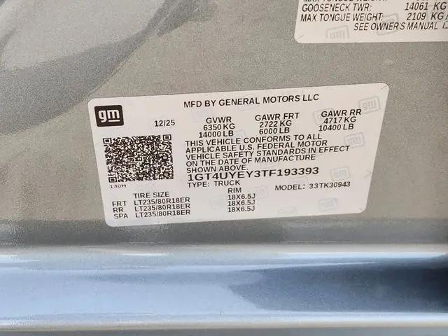2026 GMC Sierra 3500HD Crew Cab, Long Bed, Denali Ultimate Dual Rear Wheel, 4WD
