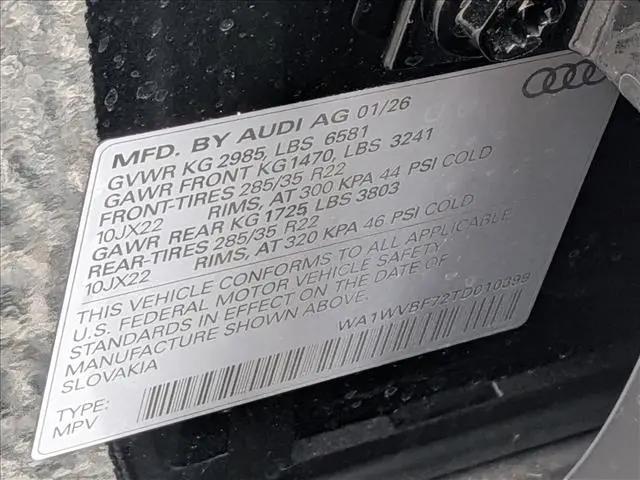 2026 Audi Q7 Prestige TFSI quattro tiptronic
