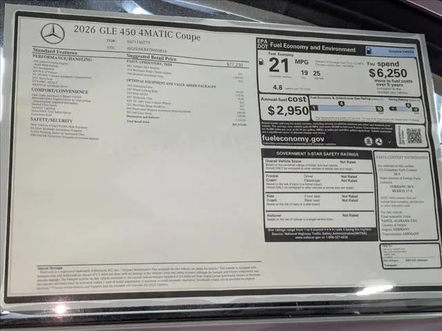 2026 Mercedes-Benz GLE 450 4MATIC