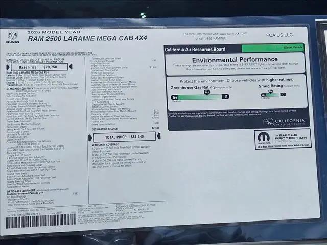 2026 Ram 2500 Laramie Mega Cab 4x4 64 Box
