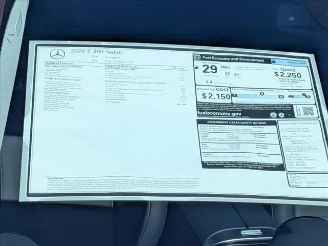 2026 Mercedes-Benz C-CLASS C 300 C 300