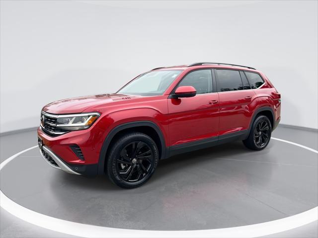 Tourmaline Blue Metallic 2022 Volkswagen Atlas V6 SE 4Motion with Technology SUV / Crossover All-Wheel Drive Automatic