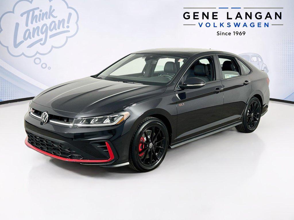 Deep Black Pearl 2026 Volkswagen Jetta GLI Sedan Front-Wheel Drive Manual