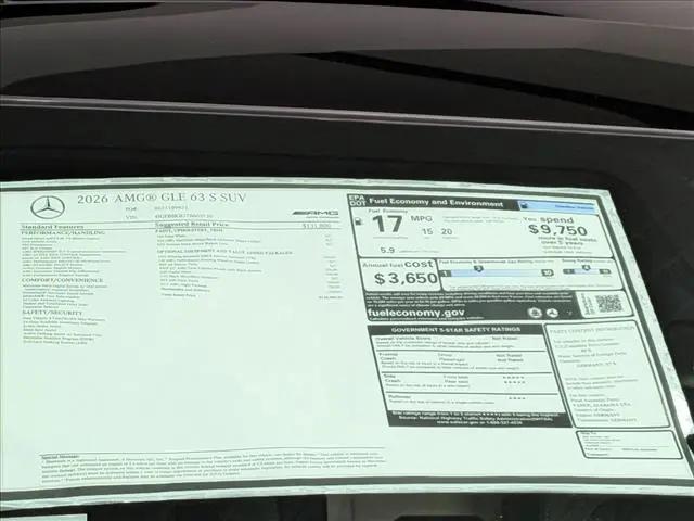 2026 Mercedes-Benz GLE AMG GLE 63 S 4MATIC+