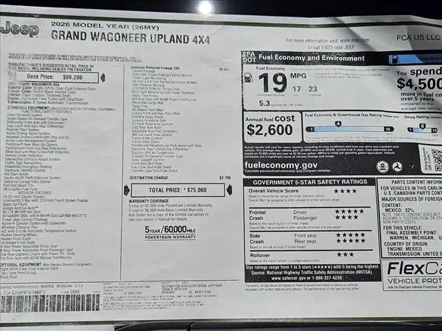 2026 Jeep Grand Wagoneer Upland 4x4