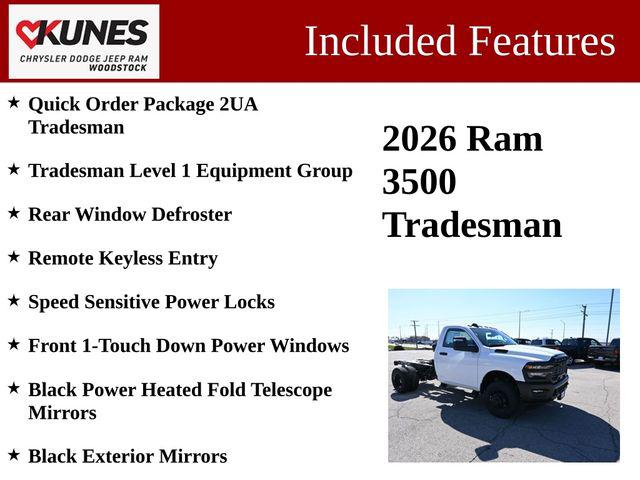 2026 RAM Ram 3500 Chassis Cab RAM 3500 TRADESMAN CHASSIS REGULAR CAB 4X4 60 CA