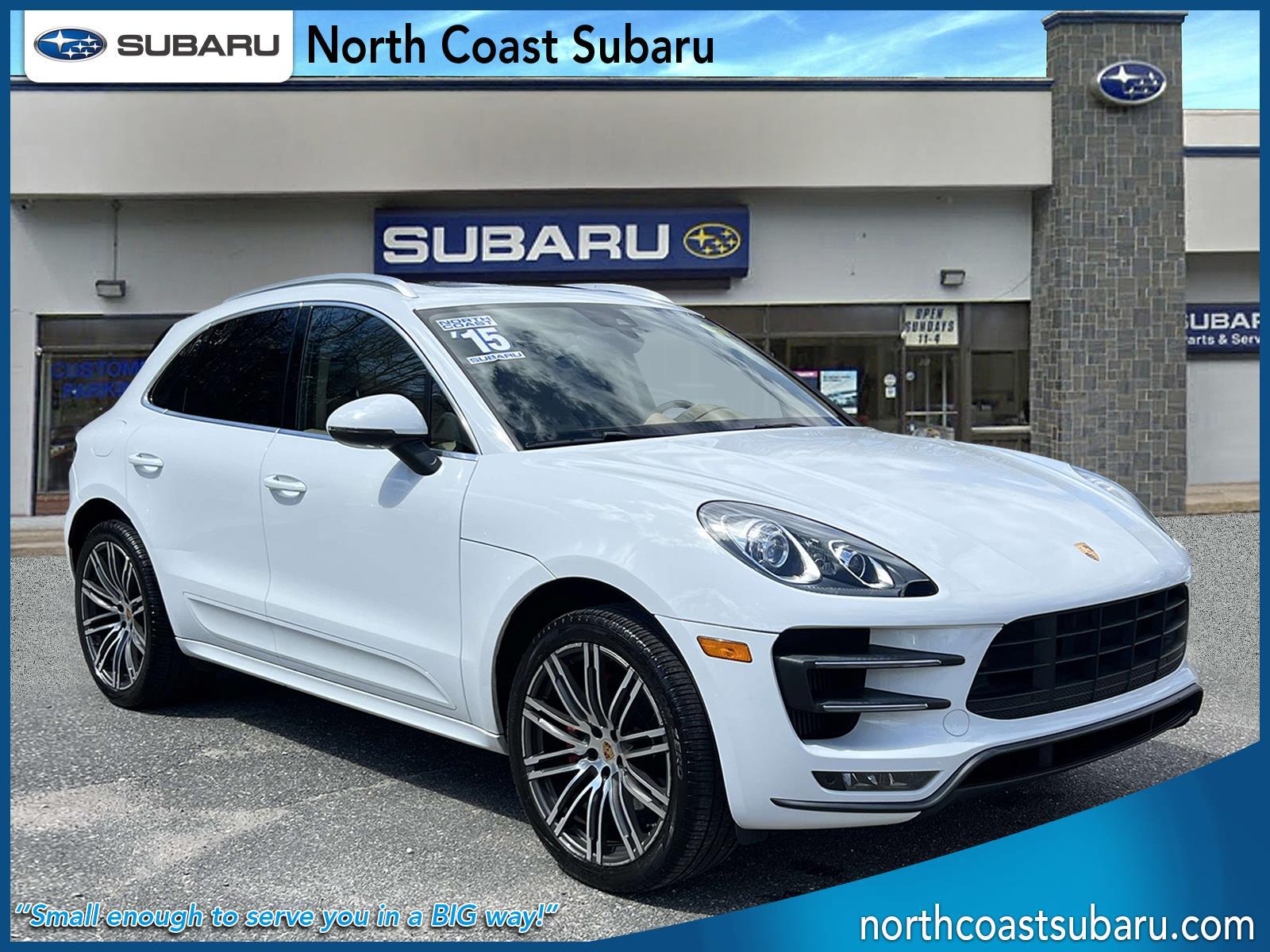 White 2015 Porsche Macan Turbo AWD SUV / Crossover All-Wheel Drive 7-Speed Automatic