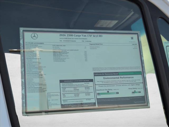 2026 Mercedes-Benz Sprinter 2500 High Roof 4-Cyl Diesel HO