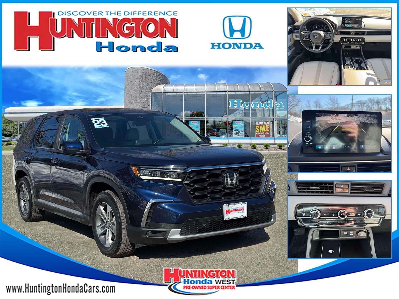 Black (Obsidian Blue Pearl) 2023 Honda Pilot EX-L AWD SUV / Crossover All-Wheel Drive Automatic