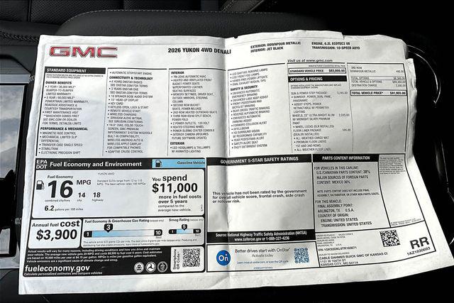 2026 GMC Yukon 4WD Denali