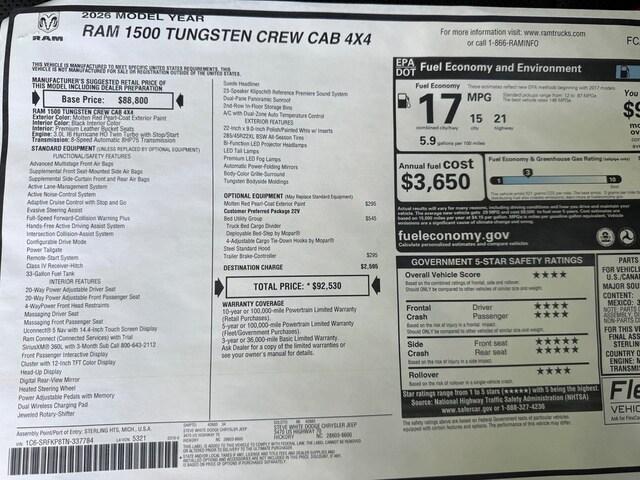 2026 Ram 1500 Tungsten Crew Cab 4x4 5'7" Box