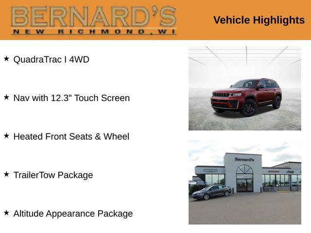 2026 Jeep Grand Cherokee GRAND CHEROKEE LAREDO ALTITUDE 4X4 2026 Jeep Grand Cherokee GRAND CHEROKEE LAREDO ALTITUDE 4X4