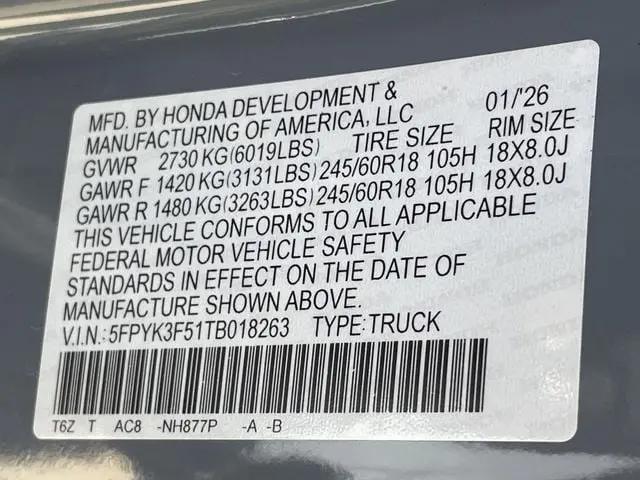 2026 Honda Ridgeline RTL