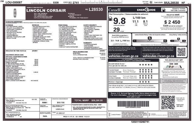 2021 Lincoln Corsair Reserve