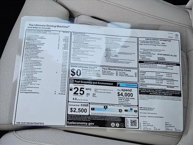 2026 BMW X5 sDrive40i