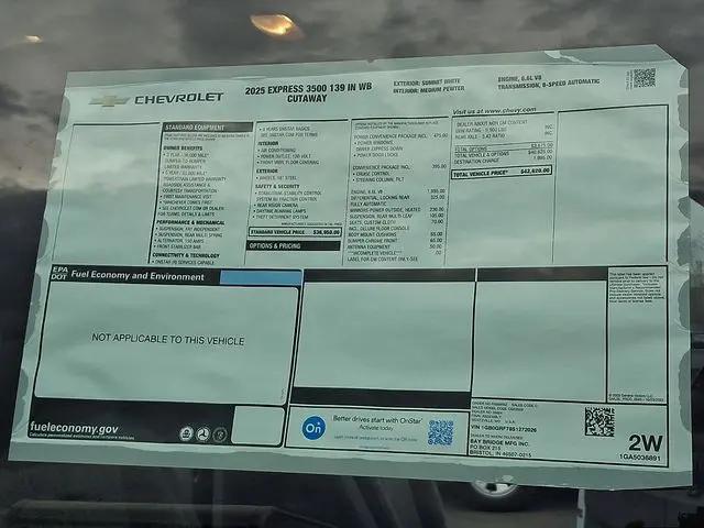 2025 Chevrolet Express Cutaway Work Van