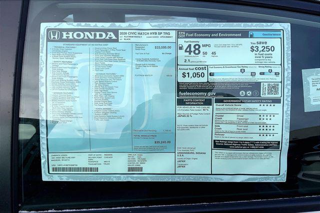 2026 Honda Civic Sport Touring