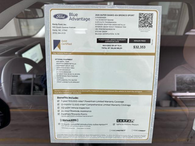 2025 Ford Bronco Sport Outer Banks