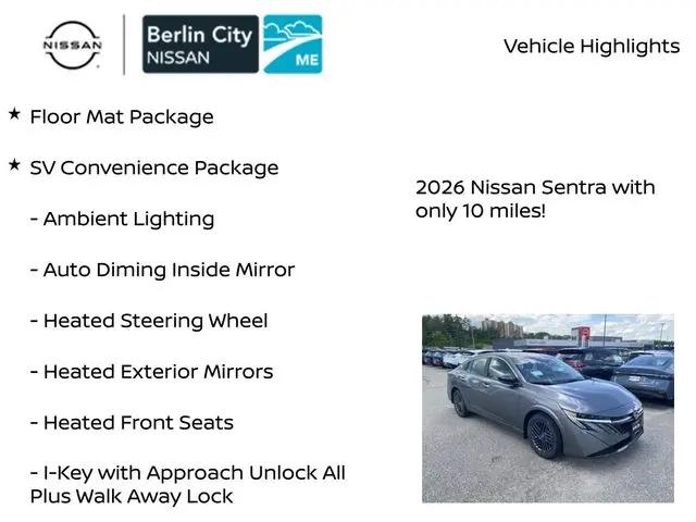 2026 Nissan Sentra SV