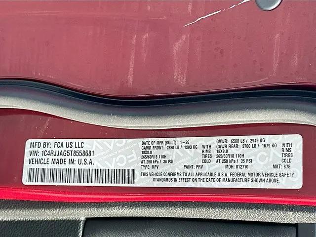 2026 Jeep Grand Cherokee L Altitude 4x2