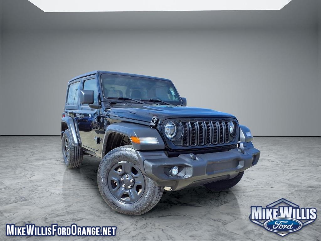 Black Clearcoat 2025 Jeep Wrangler Sport 2-Door 4WD SUV / Crossover Four-Wheel Drive 8-Speed Automatic