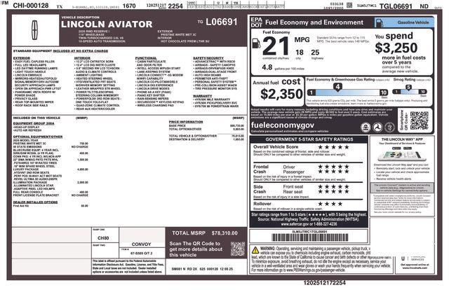 2026 Lincoln Aviator Reserve