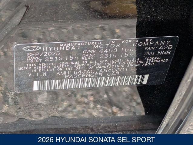 2026 Hyundai Sonata SEL Sport