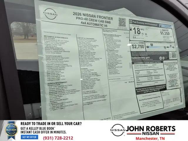 2026 Nissan Frontier Crew Cab PRO-4X 4x4
