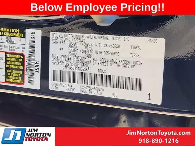 2026 Toyota Tundra 1794 Edition CrewMax 5.5' Bed