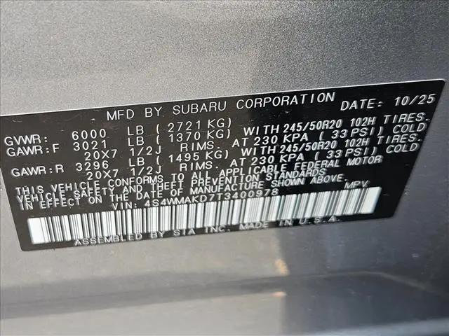 2026 Subaru Ascent Touring 7-Passenger
